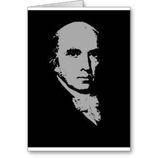 james madison silhouette greeting card