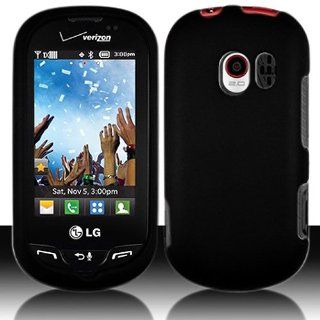 Black Hard Cover Case for LG Extravert VN271 UN271 AN271 Cell Phones & Accessories