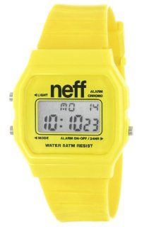 Neff Men's NF0204 Yellow Old School Digital Design Soft PU Strap Watch Neff Watches