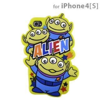 Disney Alien/Little Green Men 3D Silicone Case for iPhone 4S/4 Electronics