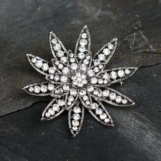 vintage lena daisy flower brooch by bloom boutique