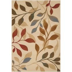 Meticulously Woven Felino Multi Colored Floral Rug (53 X 73)