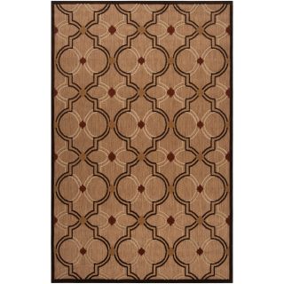 Woven Brown Allusion Indoor/outdoor Moroccan Lattice Rug (39 X 58)