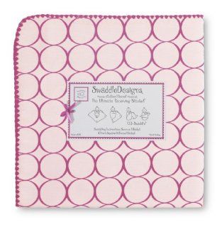 SwaddleDesigns Ultimate Receiving Blanket, Jewel Tone Mod Circles, Very Berry  Nursery Receiving Blankets  Baby