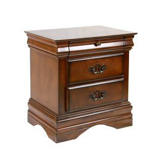 Furniture Of America Furniture Of America Florence Dark Oak Night Stand Brown Size 2 drawer