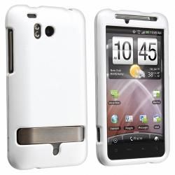White Rubber Coated Case for HTC ThunderBolt 4G Eforcity Cases & Holders