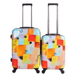 Neocover Notes Squared 2 piece Hardside Spinner Luggage Set