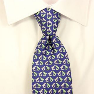 men's reef shark handmade silk tie by reef knots