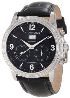 Stuhrling Original Men's 286.33151 Symphony Eternity Mercury Mechanical Chronograph Date Black Watch at  Men's Watch store.