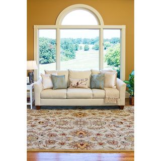Hand tufted Stage Gold Wool Rug (9 X 12)