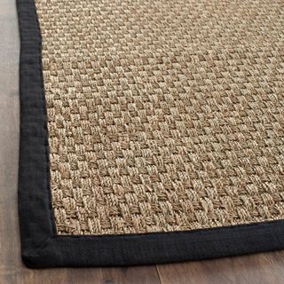 Casual Handwoven Sisal Natural/black Seagrass Runner (26 X 8)