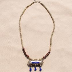 Hand made Blue Tawiz Pendant Necklace (Afghanistan) Necklaces