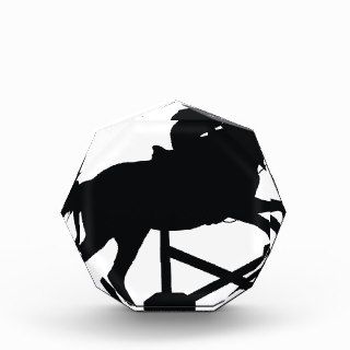 Horse Jumping Silhouette Acrylic Award