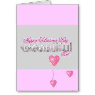 Beautiful Pale Pink and Grey Valentines Day Card