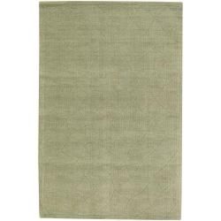 Hand tufted Mandara Green New Zealand Wool Rug (9 X 13)