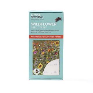 mixed bees perennial wildflowers seed carpet by simple sowing