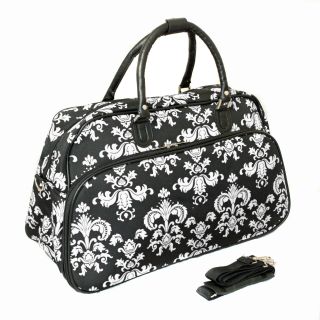 World Traveler Fashion/travel Damask 21 inch Carry On Shoulder Tote Duffel Bag