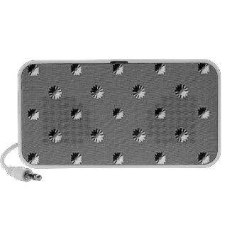 126 EMBOSSED BLACK WHITE GREY GRAY DOTS BUSINESS T PORTABLE SPEAKERS