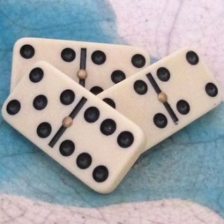 vintage domino brooch by ava mae designs