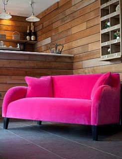 snug velvet sofa by rose & grey