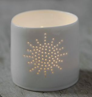 porcelain sun tea light by luna lighting