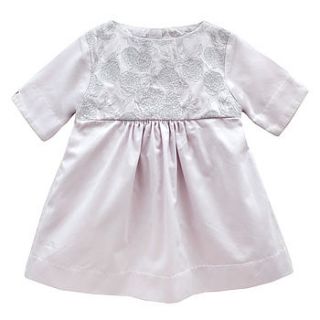 french design girls embroidered flower dress by chateau de sable