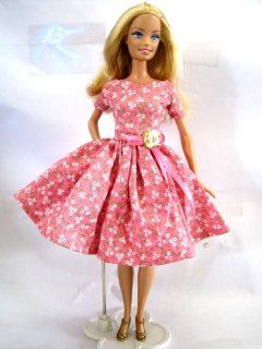 Barbie Doll Dresses Barbie Clothes Fashion Vintage Handmade Valentine Toys Toys & Games
