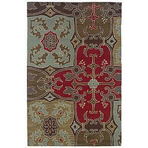 Rizzy Home Country Tufted Mosaic Multicolored Rug 5ft x 8ft
