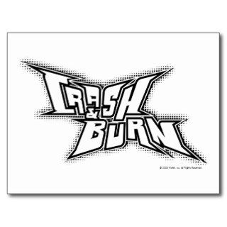 Crash and Burn Logo Post Cards