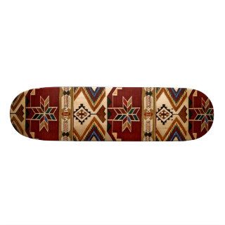 Ethnic Tribal Native Navajo Southwestern Weaving Skateboard Deck