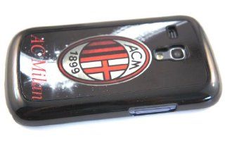 Black AC Milan Fc Design Samsung Galaxy s3 Mini i8190 Case/Cover Hard plastic and metal Cell Phones & Accessories