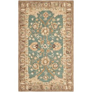 Safavieh Hand made Anatolia Teal/ Camel Wool Rug (3' x 5') Safavieh 3x5   4x6 Rugs