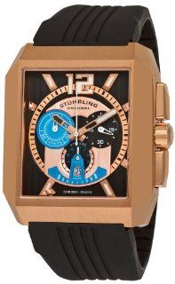 Stuhrling Original Men's 284A.334641 Sportsman Metropolis Chronograph Swiss Quartz Date Rosetone Watch at  Men's Watch store.