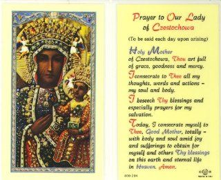 Shop Our Lady of Czestochowa Prayer Holy Card (800 284) at the  Home Dcor Store. Find the latest styles with the lowest prices from William J. Hirten Co., Inc.