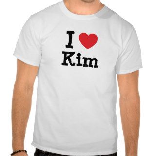 I love Kim heart T Shirt