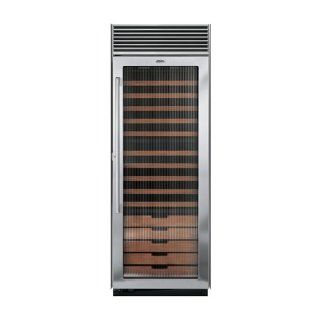 Viking DDWB301FRSS 30" Full Height Wine Cellar, Fluted Glass, Right Hinge/Left Handle Kitchen & Dining