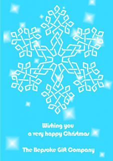 celtic christmas snowflake card pack of six by the poetry studio