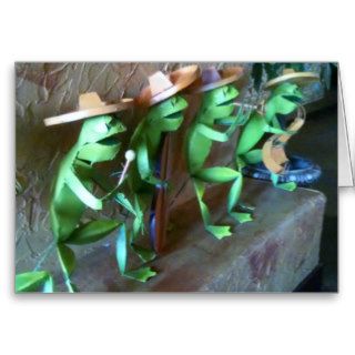 MARIACHI FROGS SAY HAPPY BIRTHDAY GREETING CARDS