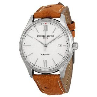 Frederique Constant Classic Silver Dial Tan Leather Mens Watch FC 303WN5B60S at  Men's Watch store.