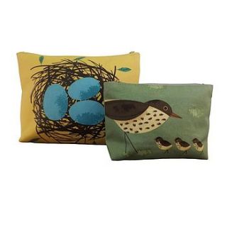 birdy wash bag twin set by kiki's gifts and homeware