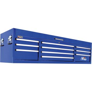 Homak H2PRO 72in., 10-Drawer Top Tool Chest — 71 3/4in.W x 21 3/4in.D x 20 5/8in.H  Tool Chests