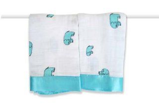 Aden + Anais Issie Security Blanket Set Declan Elephants  Nursery Blankets  Baby