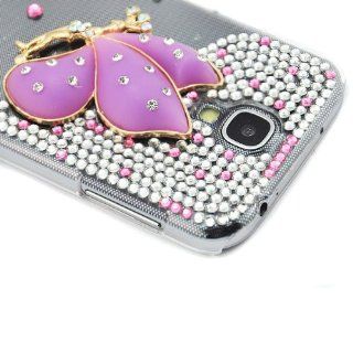 SHEENROAD Diamond Angel Crystal Case Cover for Samsung Galaxy S4 SIV i9500 Cell Phones & Accessories