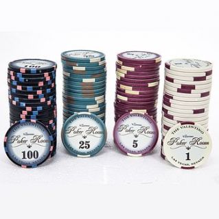 valentino premium ceramic poker chip set by numbered poker chips