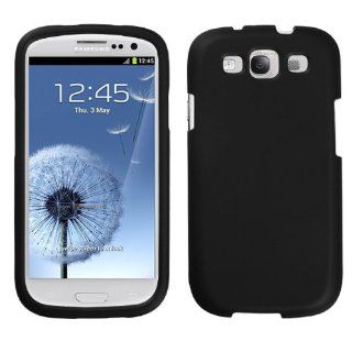 Asmyna SAMSIIIHPCSO306NP Premium Durable Rubberized Protective Case for Samsung Galaxy 3   1 Pack   Retail Packaging   Black Cell Phones & Accessories