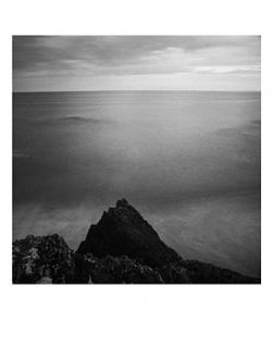 rocks, hemmick beach, black and white print by paul cooklin