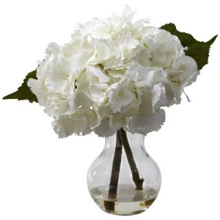 Blooming Hydrangea with Vase Arrangement