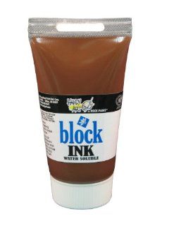 Handy Art 307 050 Water Soluble Block Printing Ink Tube, Brown, 2 1/2 Ounce  