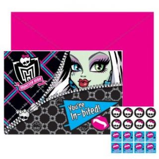 Monster High Invitations (8) Invites Cards Birthday Party Supplies Girl Toys & Games