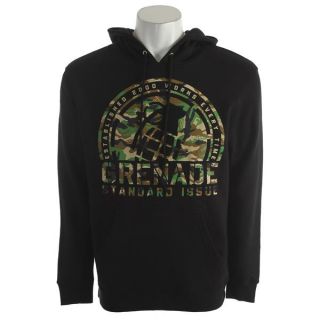 Grenade Camo Crop Hoodie Black